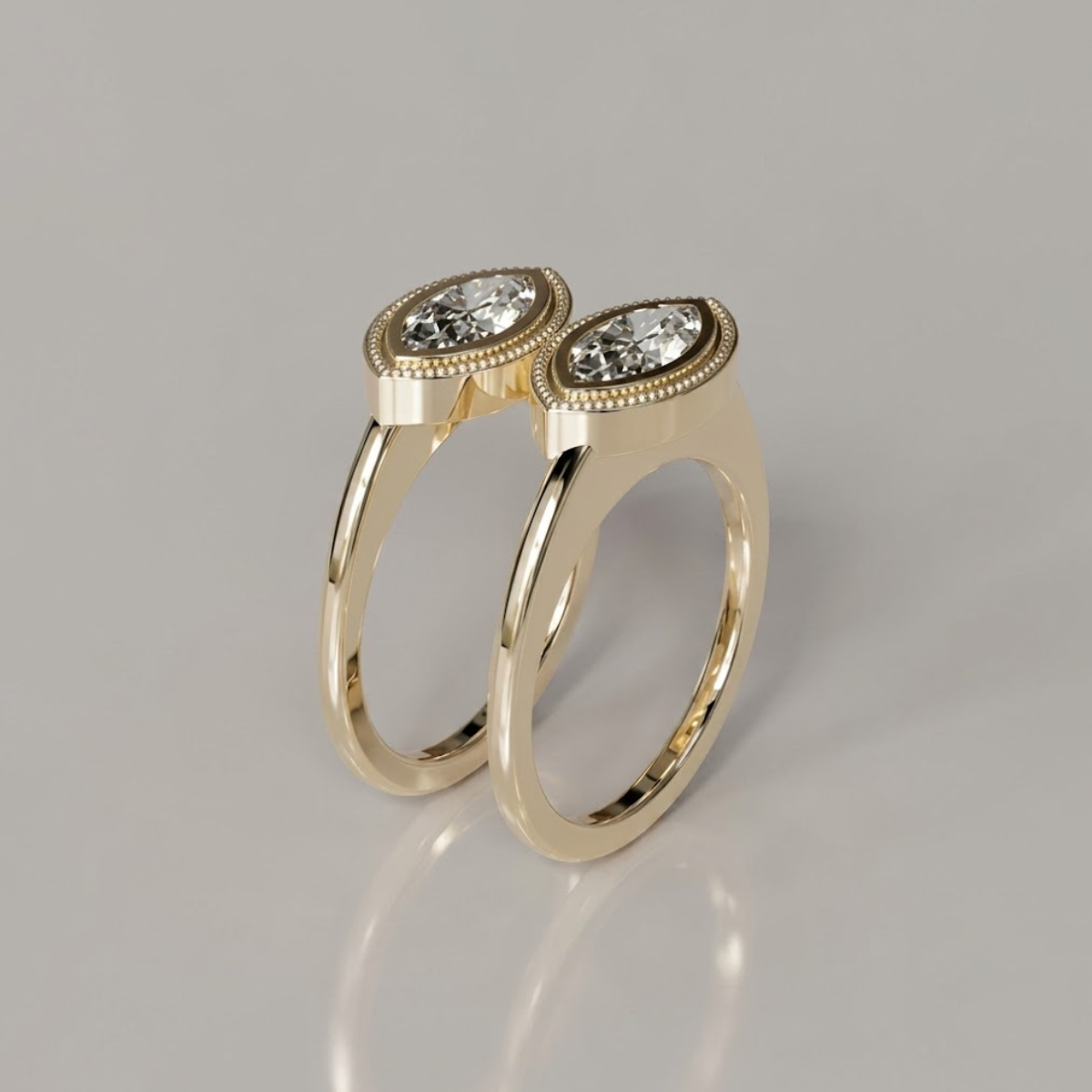 Double Marquise Smart Ring Jacket