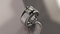 Princess Cut Moissanite Smart Ring Jacket