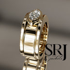 East to West Marquise Smart Ring Jacket No Milgrain
