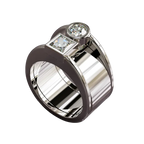 Princess and Round Cut Smart Ring Jacket