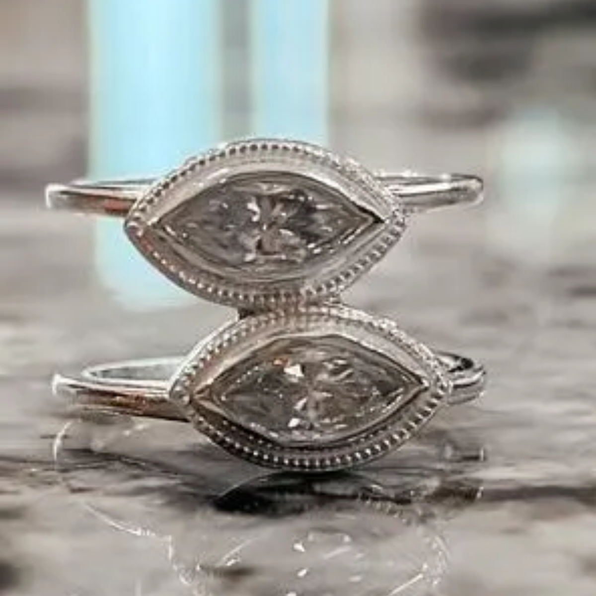 Double Marquise Smart Ring Jacket