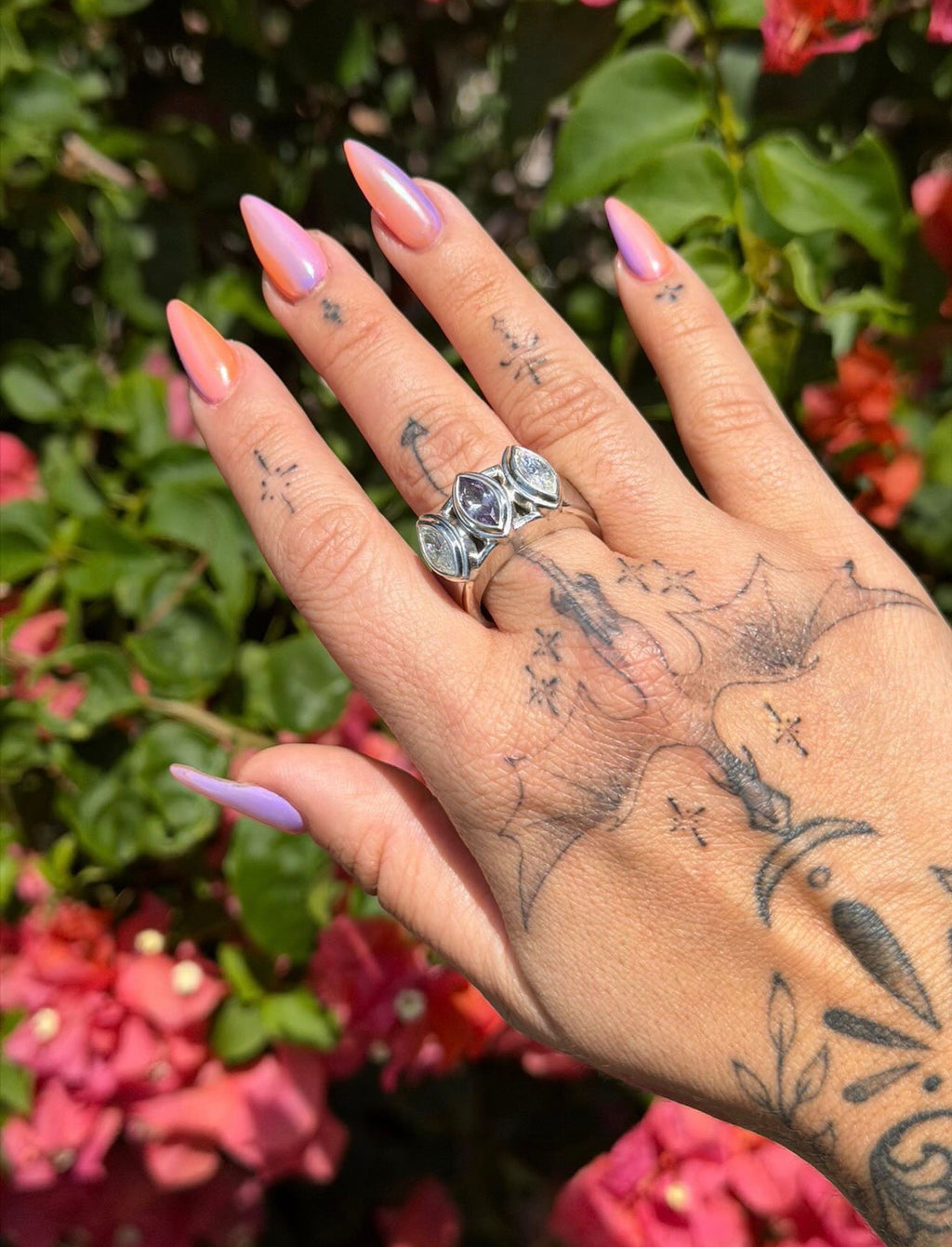 Three Stone Marquise Smart Ring Jacket