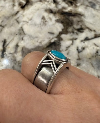 The Turquoise Chevron Smart Ring Jacket