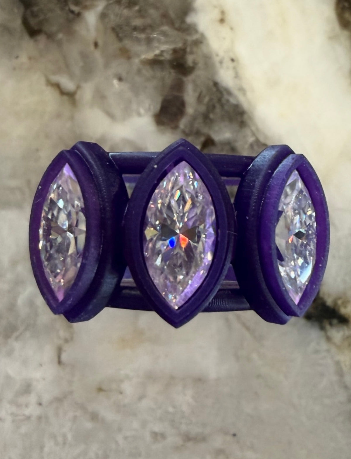 Three Stone Marquise Smart Ring Jacket