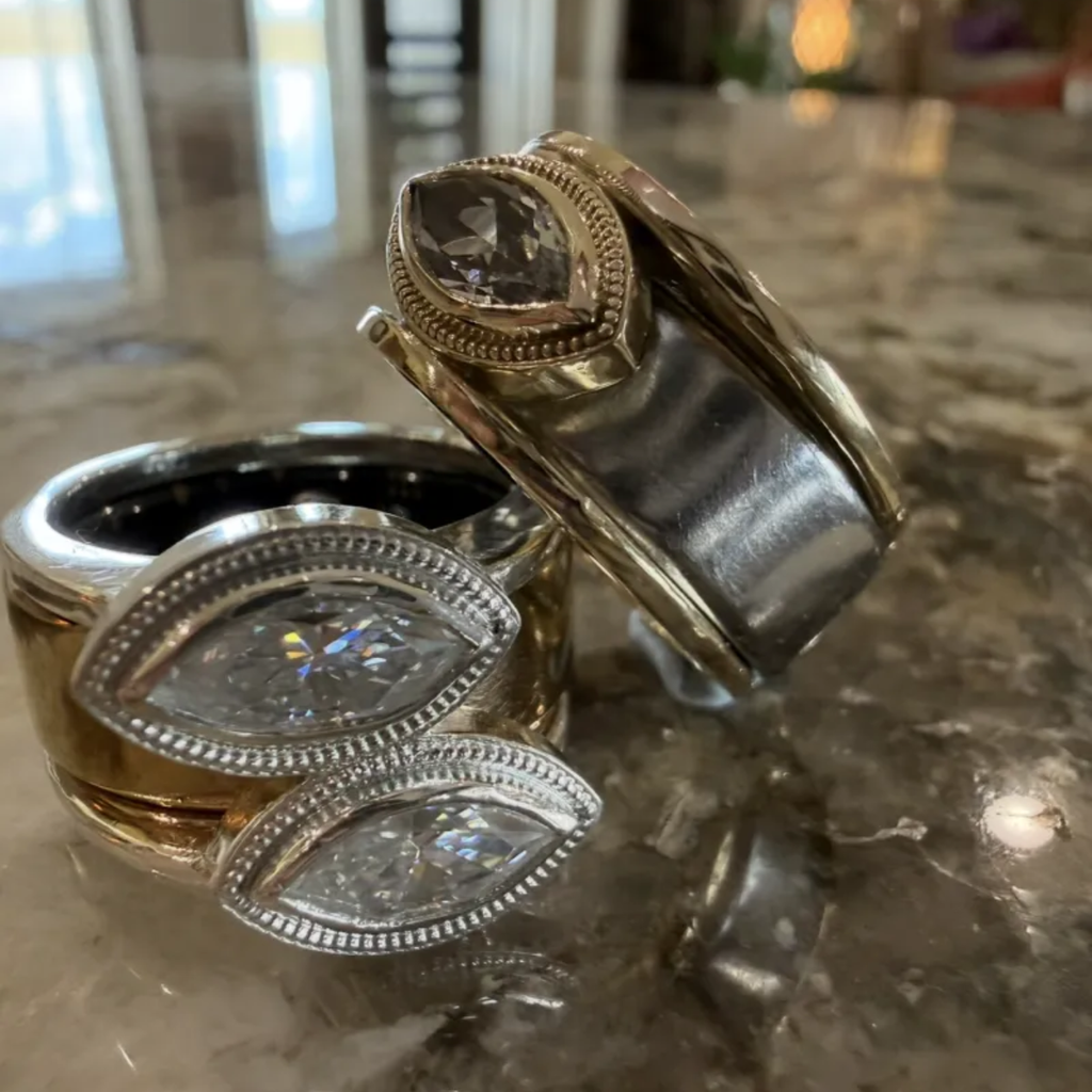 Double Marquise Smart Ring Jacket