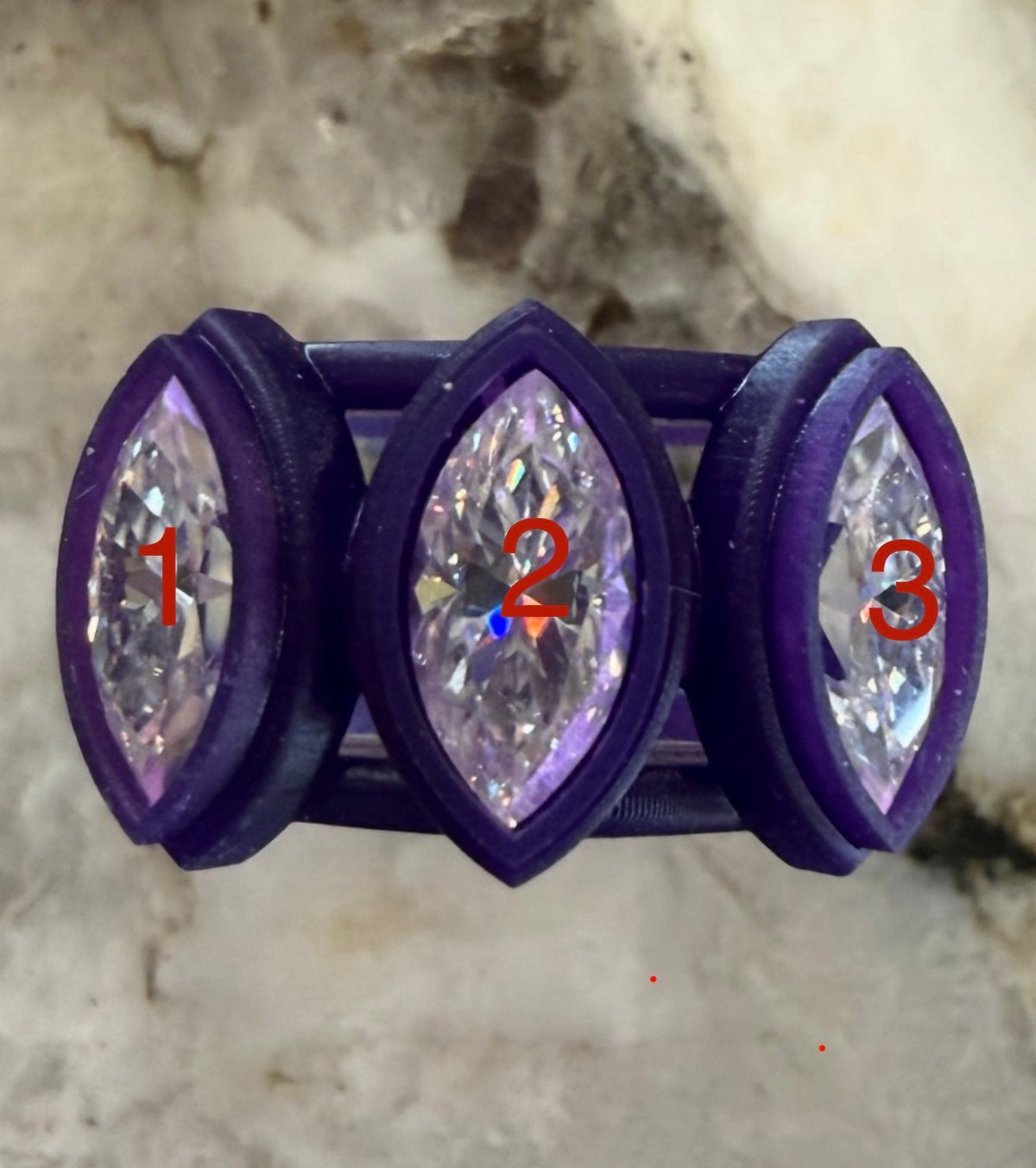 Three Stone Marquise Smart Ring Jacket