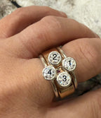 4 Stone Diamond Pattern Smart Ring Jacket