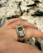 Emerald Cut (Smaller) Smart Ring Jacket, Low Profile
