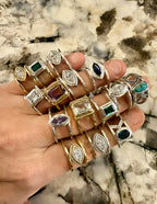 Emerald Cut (Smaller) Smart Ring Jacket, Low Profile