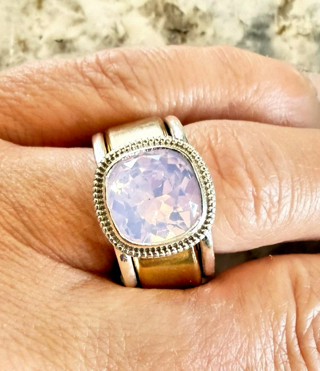 Classic Cushion Swarovski Milgrain Smart Ring Jacket