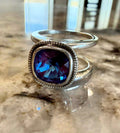 Classic Cushion Swarovski Milgrain Smart Ring Jacket