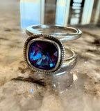 Classic Cushion Swarovski Milgrain Smart Ring Jacket