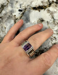 Large Emerald Cut Statement Smart Ring Jacket