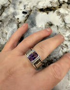 Large Emerald Cut Statement Smart Ring Jacket