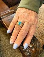The Turquoise Smart Ring Jacket with Side Diamonds