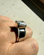 Large Emerald Cut Statement Smart Ring Jacket