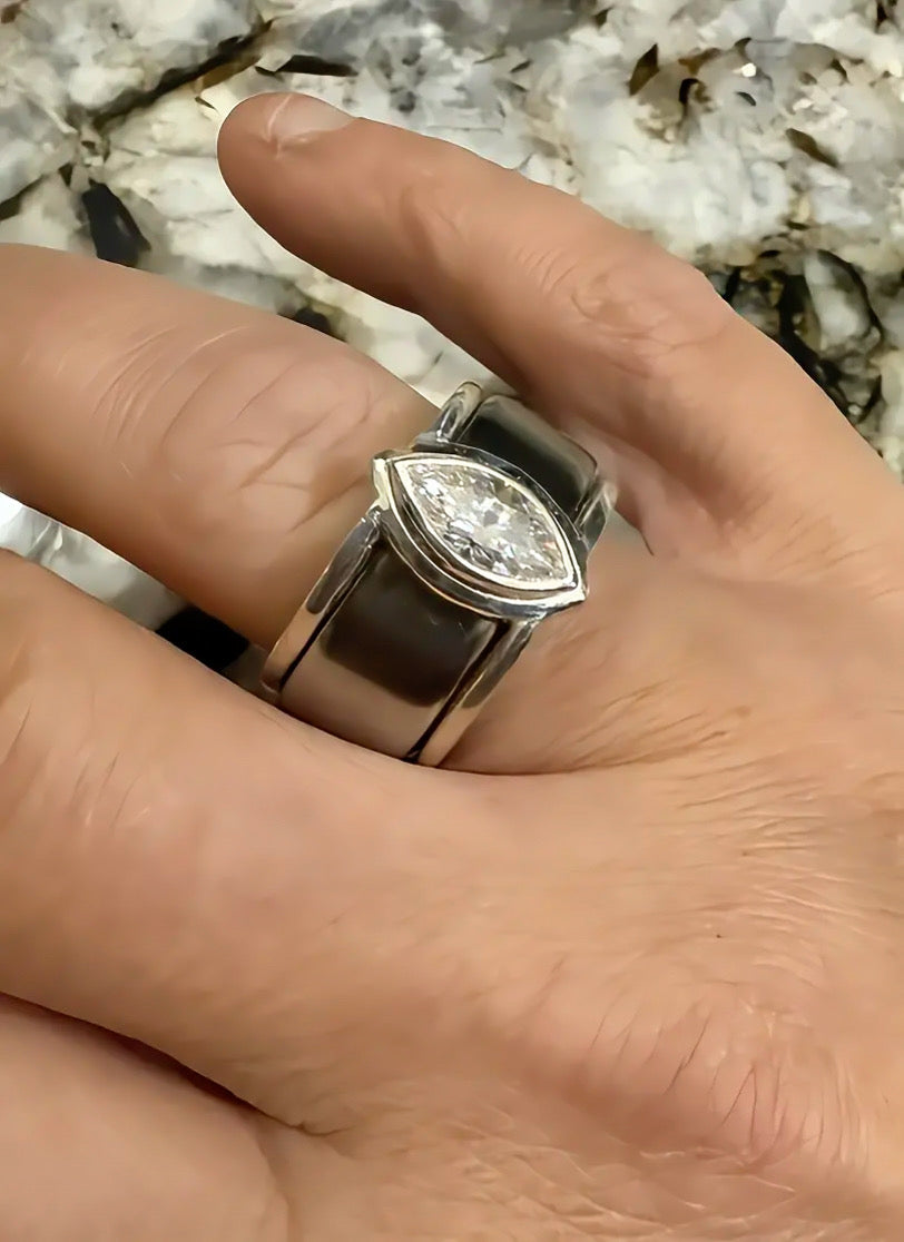North to South Marquise Smart Ring Jacket