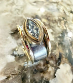 East to West Marquise Smart Ring Jacket, Milgrain