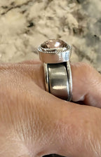 Large Cushion Swarovski Milgrain Smart Ring Jacket