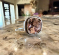 Large Cushion Swarovski Milgrain Smart Ring Jacket