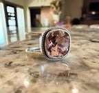 Large Cushion Swarovski Milgrain Smart Ring Jacket