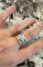 East to West Marquise Smart Ring Jacket No Milgrain