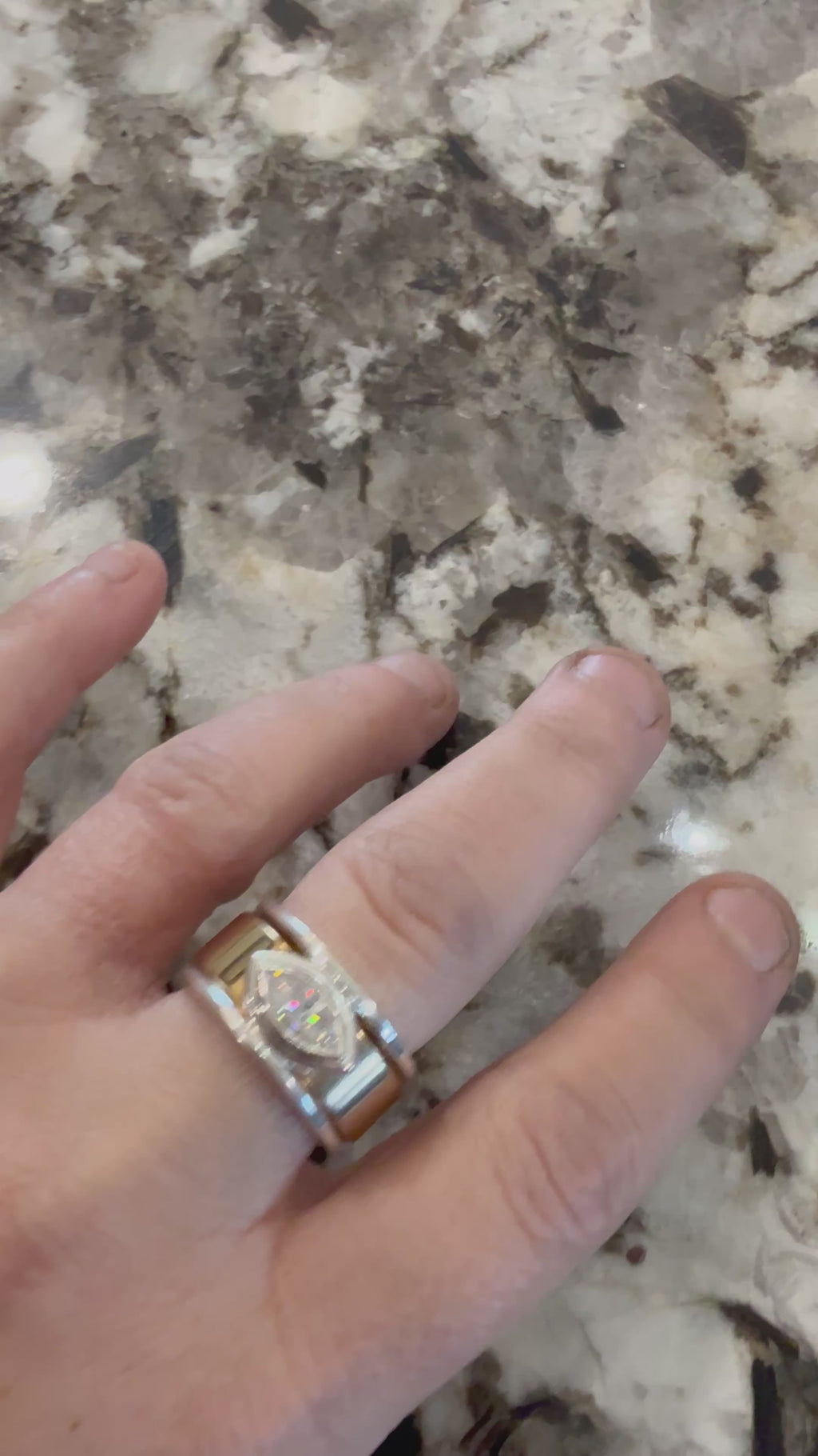 East to West Marquise Smart Ring Jacket No Milgrain